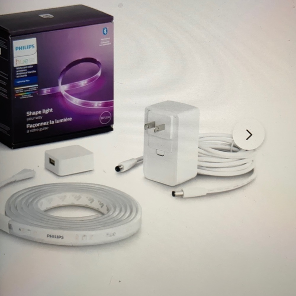 2 Philips Hue LED 80” Under Cabinet Strip Lights and Bridge